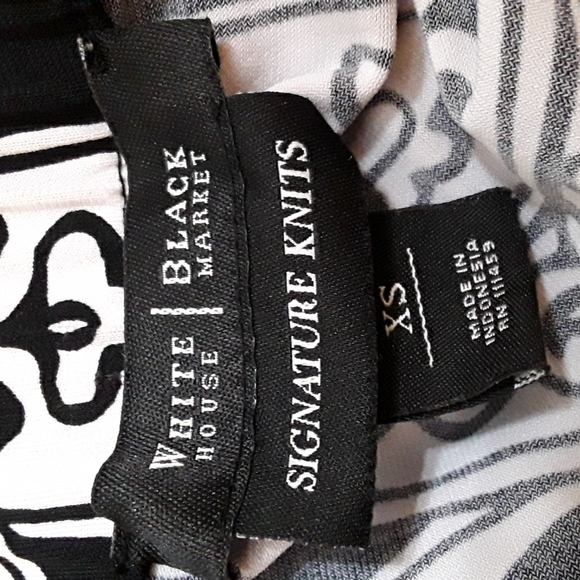 Black and white halter top White House Black Market XS - Picture 5 of 6